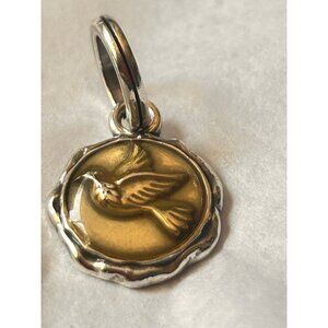 Brighton Dove Amulet Charm NWOT  gold silver